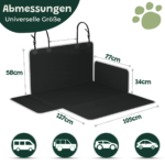 Hundedecke Auto Kofferraum Basic Abmessung Universal Kofferraum Schutz Decke für Jedes Auto geeignet