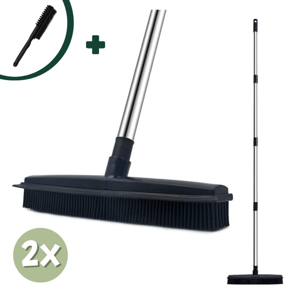 Bezem Met Borstel 2x