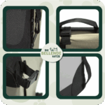 Atmungsaktive Faltbare Hundebox Auto – Detailansicht