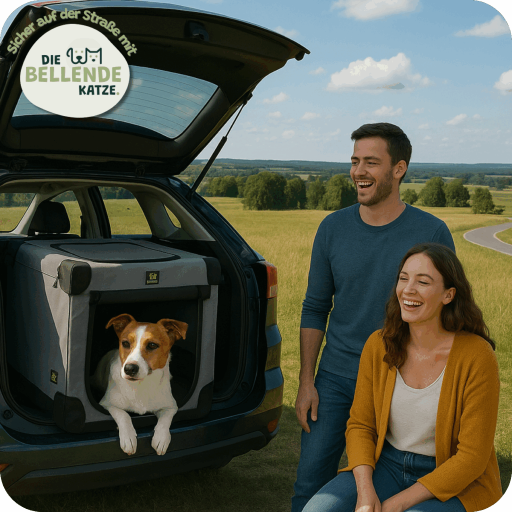 Hund In Faltbarer Hundebox Auto – Maelson Soft Kennel