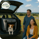 Hund In Faltbarer Hundebox Auto – Maelson Soft Kennel